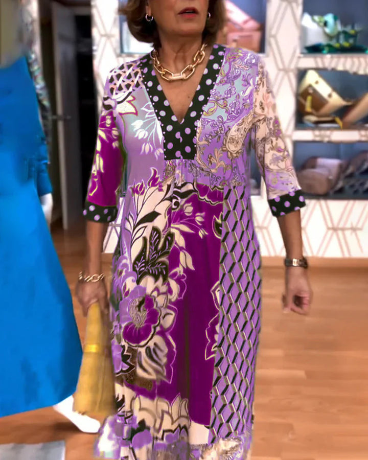 Charmaine - Elegant Summer Dress With V-Neck