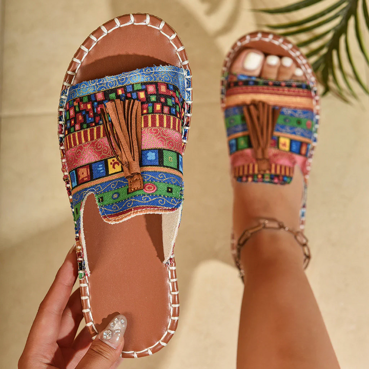 Margaret - Bohemian Tassel Sandals