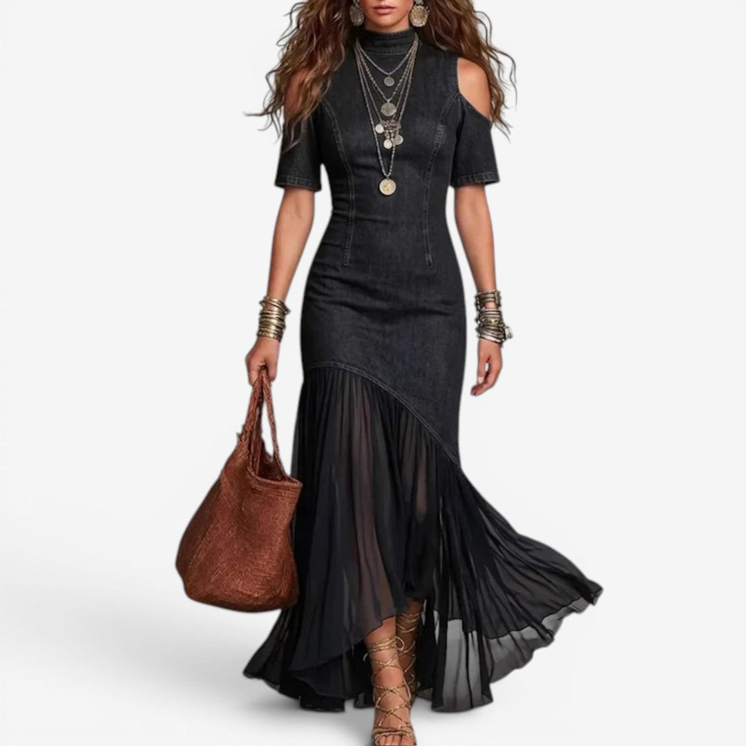 Lyttia - Long Denim Dress