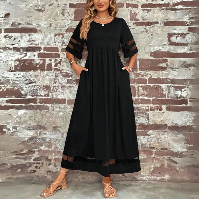 Dayena - Elegant Tummy Coverage Dress