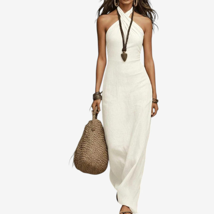 Nitisha - Maxi Dress With Crossover Neckline