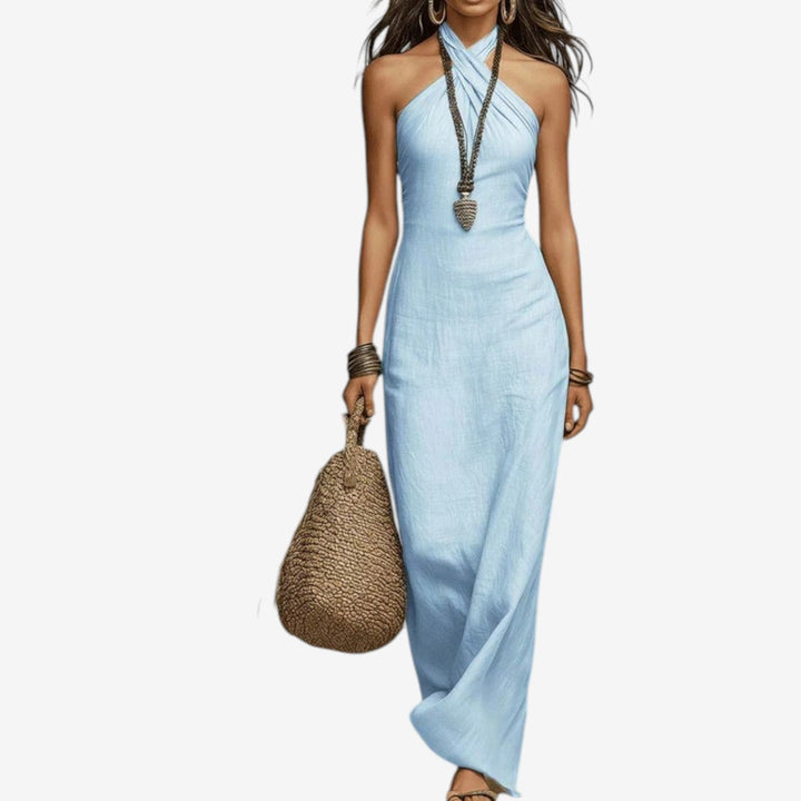 Nitisha - Maxi Dress With Crossover Neckline