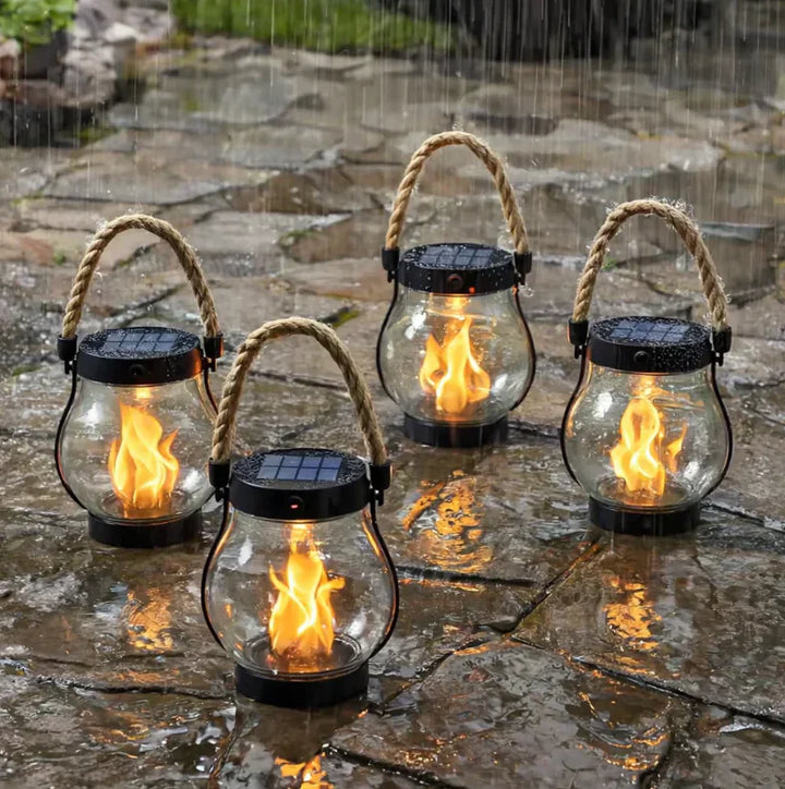 FireBloom - Solar Lantern Outdoor Lights