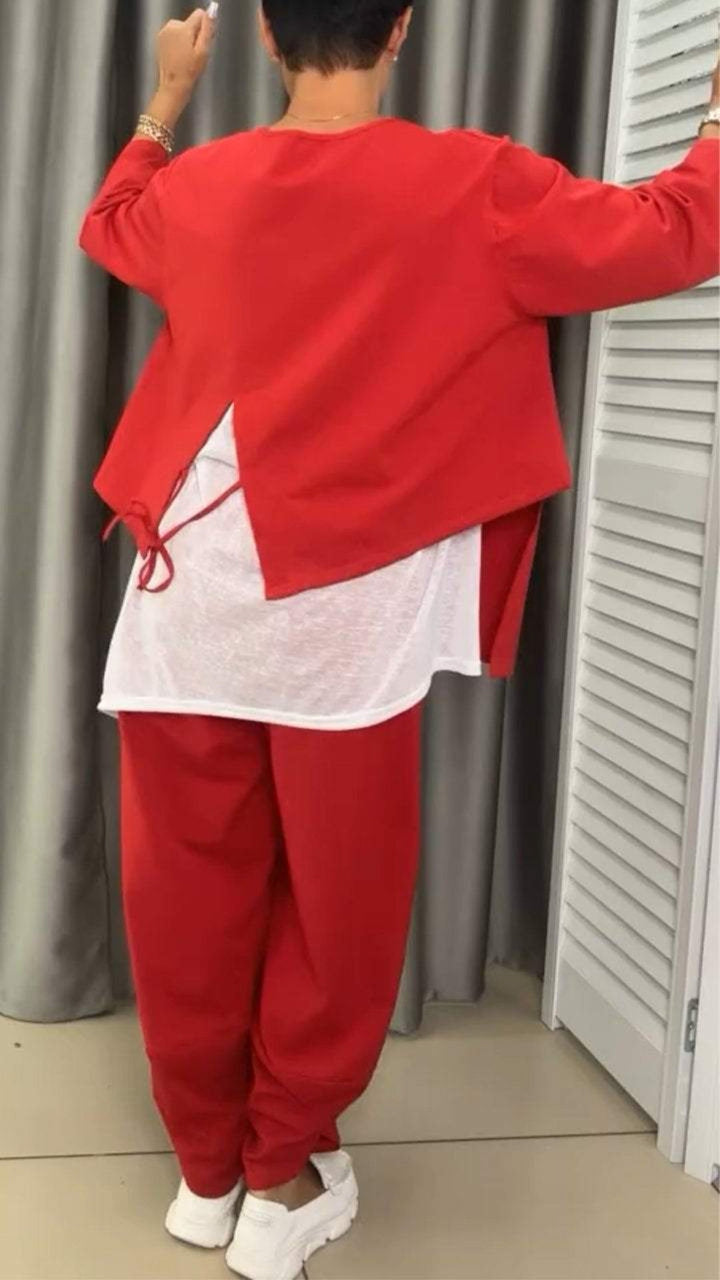 Novalie - Round Neck Top and Pants Set