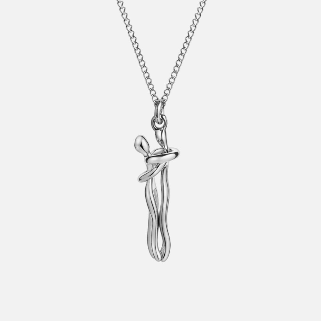 Melrose - Hugging Couple Necklace