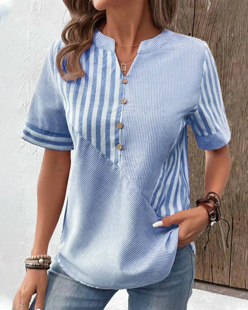 Lilly - Soft Striped Blouse