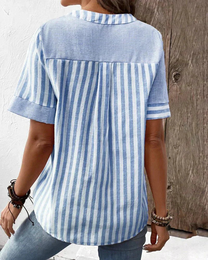 Lilly - Soft Striped Blouse