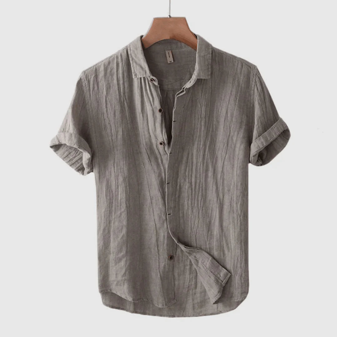 Kieron - Stylish Short Sleev Shirt With Button