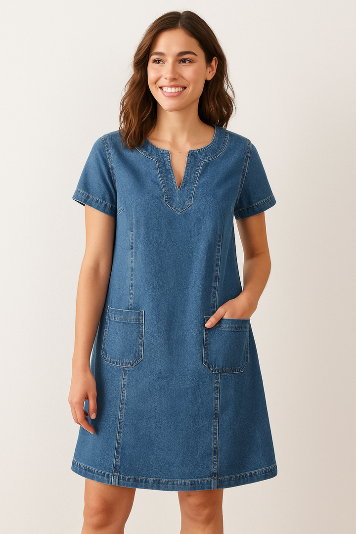 Polixeni - Soft Denim Dress