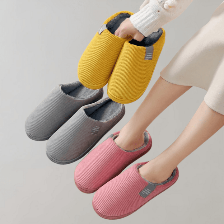 Vivora - Warm Fleece-Lined Closed Toe Slippers