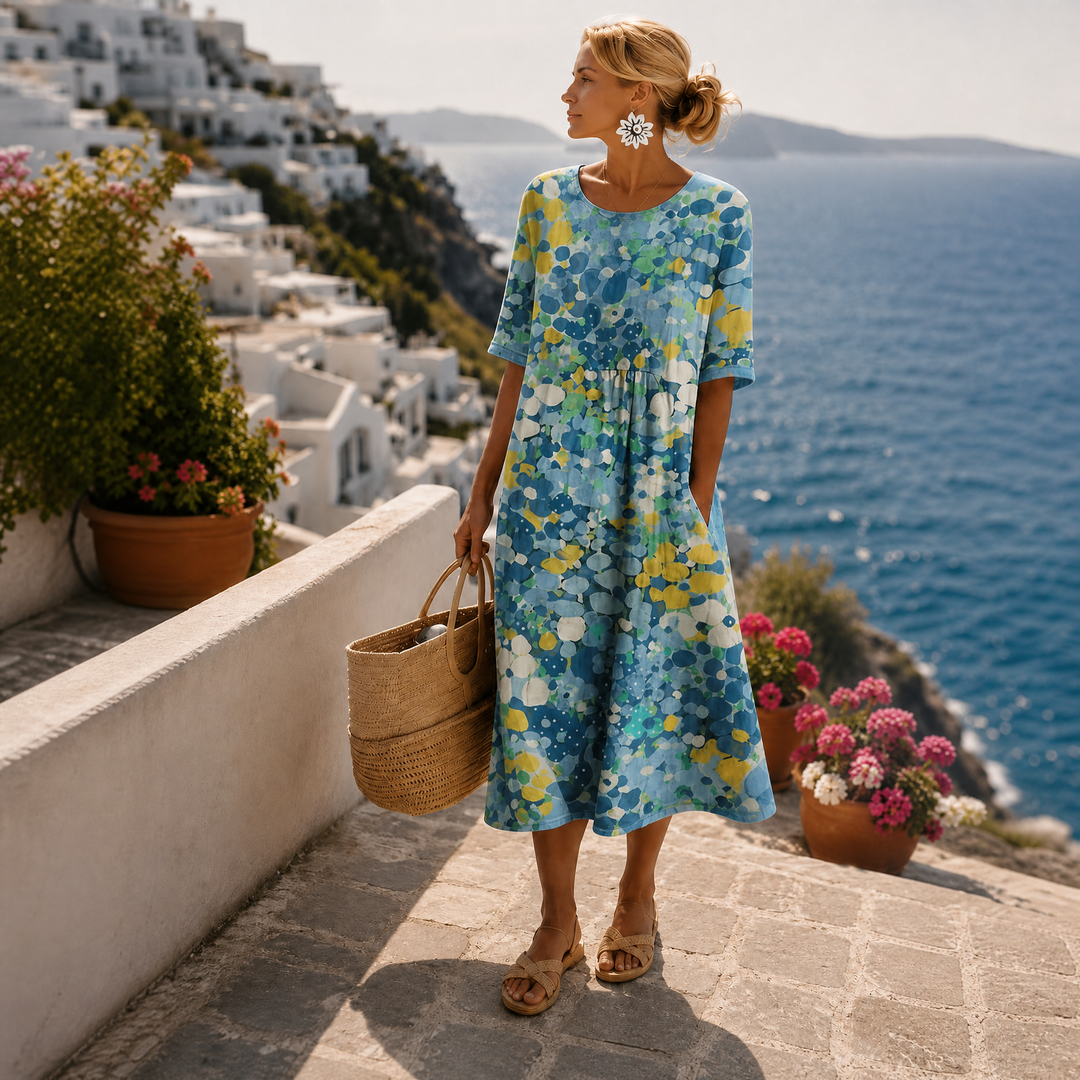 Slaina - Floral Print Midi Dress