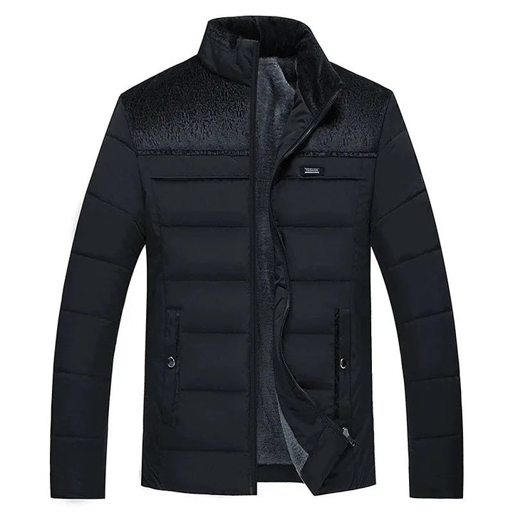 Marenz - Fleece Lined Jacket with Front Zipper