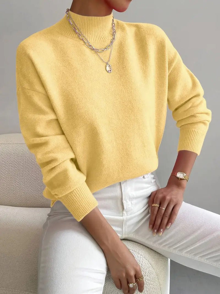 Jorun - Comfortable High Neck Sweater