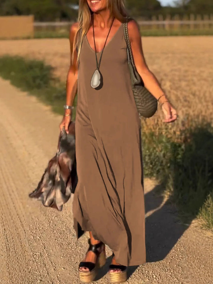Evelyne - Stylish Sleeveless Long Dress