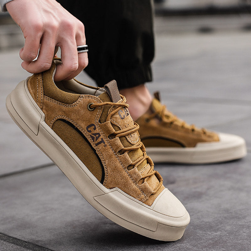 Voltform - Casual Suede Lace Up Sneakers