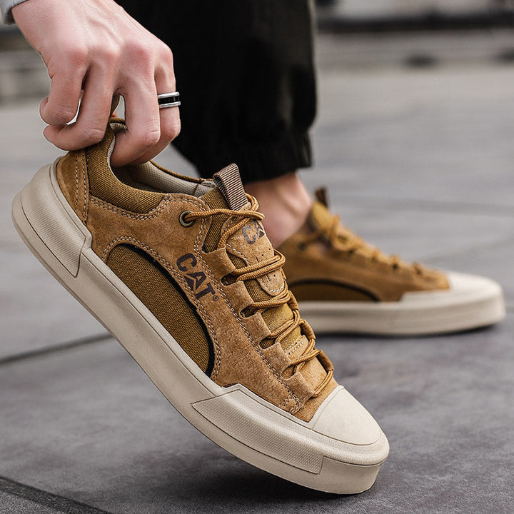 Voltform - Casual Suede Lace Up Sneakers