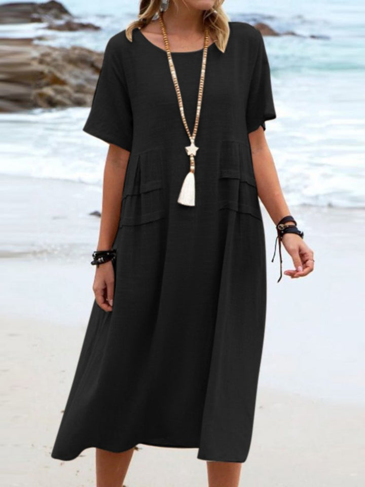 Aryuna - Loose Round Neck Dress