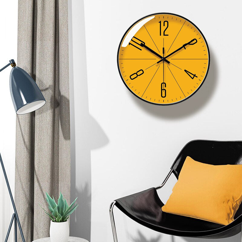 HourNest - Oslo Orange Wall Clock
