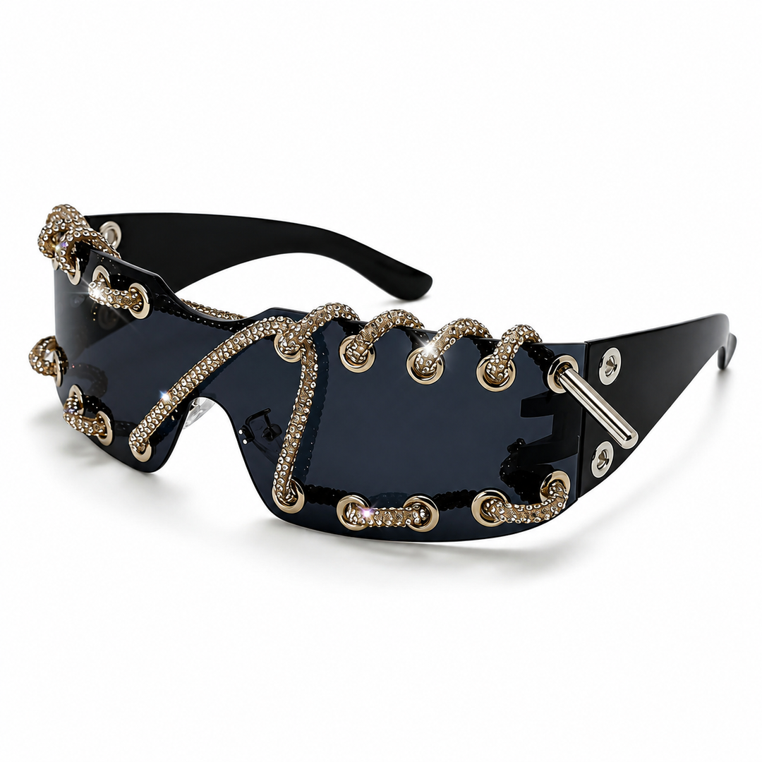 ChainShade - Studded Lens Fashion Sunglasses