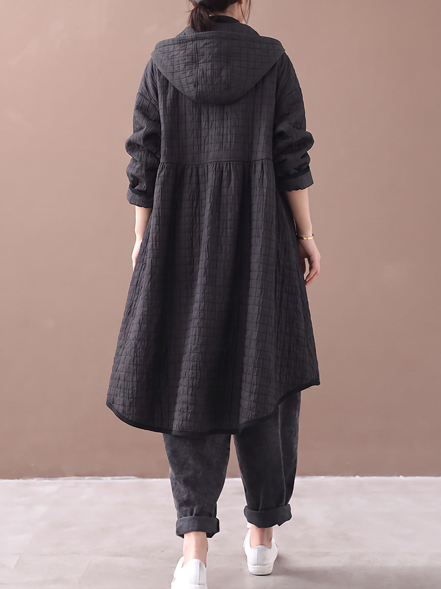 Melana - Casual Quilted Hooded Coat