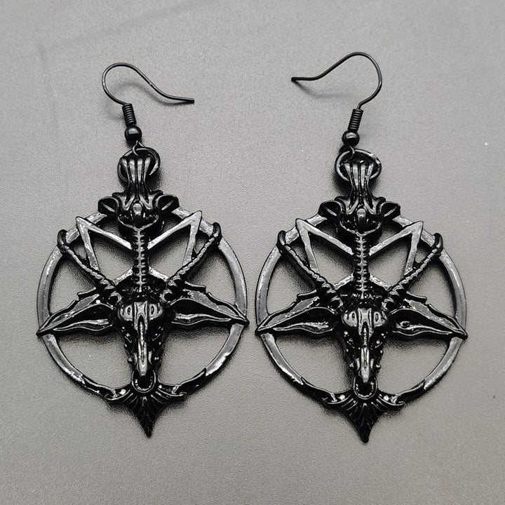 LunaHex - Retro Pentagram Earrings