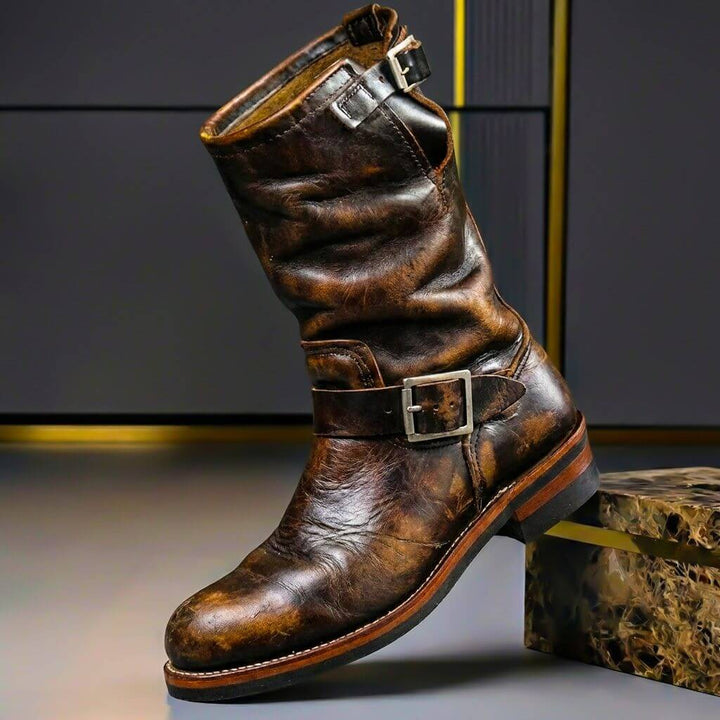 Rosea - Vintage Leather Ankle Boots