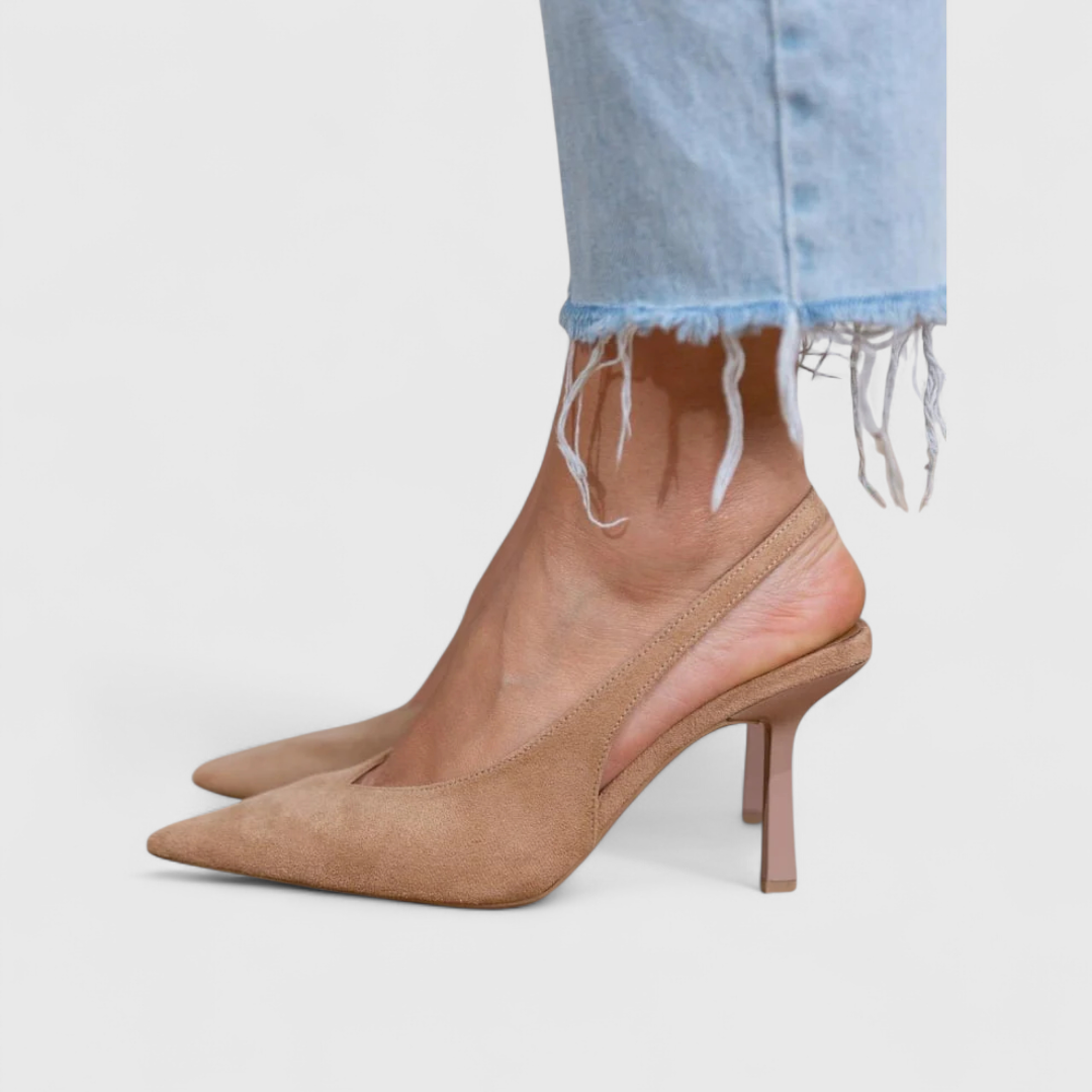 Aniya - Pointed Toe Slingback Heels