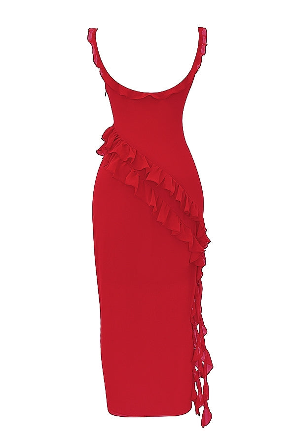 Dalia - Long Dress With Ruffles