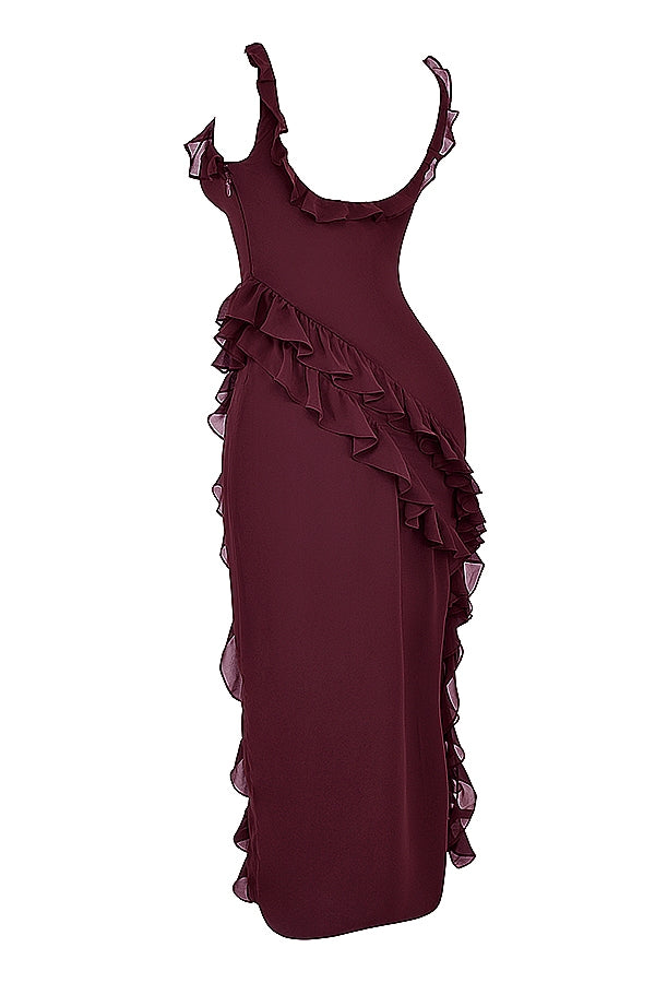 Dalia - Long Dress With Ruffles