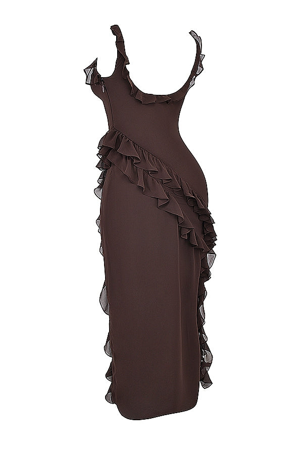 Dalia - Long Dress With Ruffles