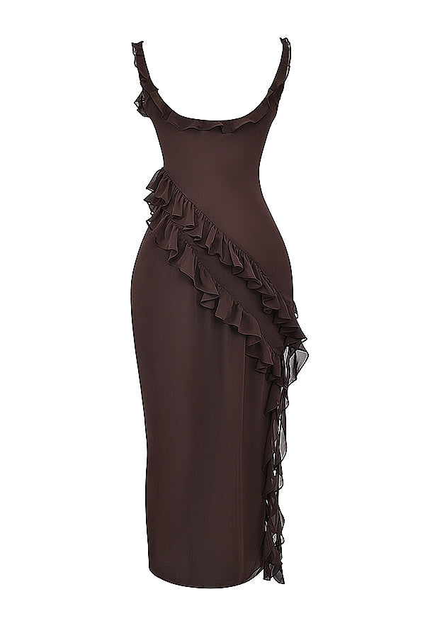Dalia - Long Dress With Ruffles