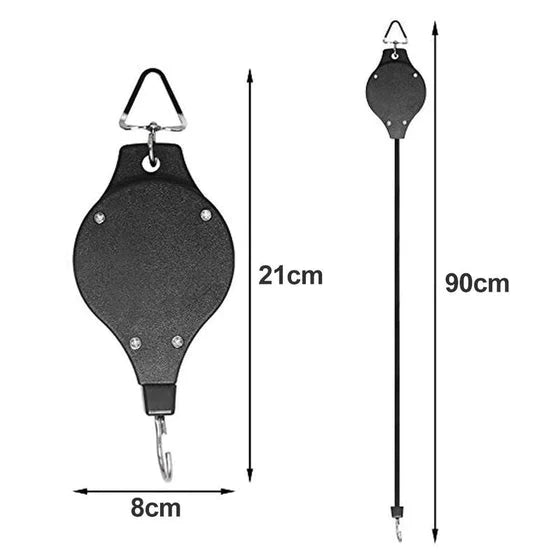 LiftBloom - Adjustable Hanging Flower Basket Pulley