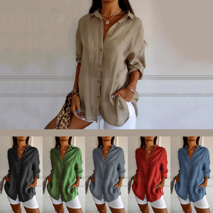 Virgie - Classic Single Lapel Shirt