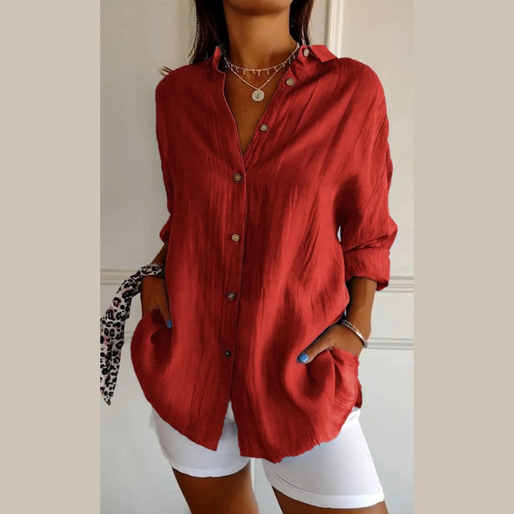 Virgie - Classic Single Lapel Shirt
