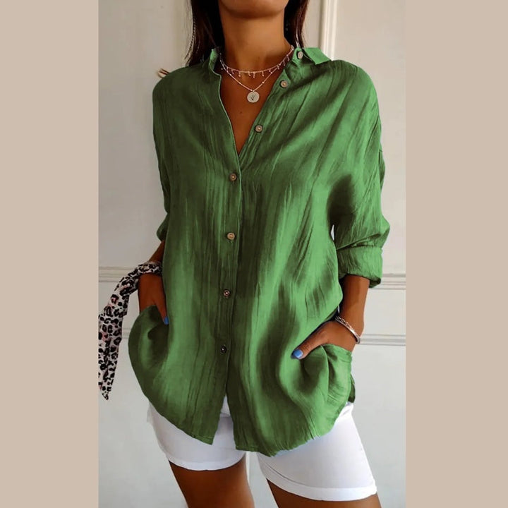 Virgie - Classic Single Lapel Shirt