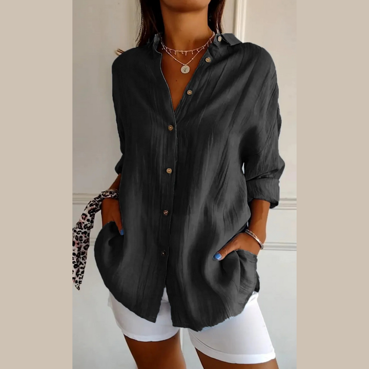 Virgie - Classic Single Lapel Shirt