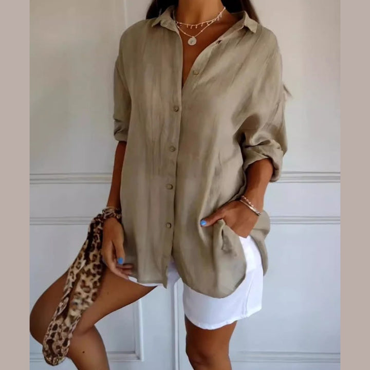 Virgie - Classic Single Lapel Shirt