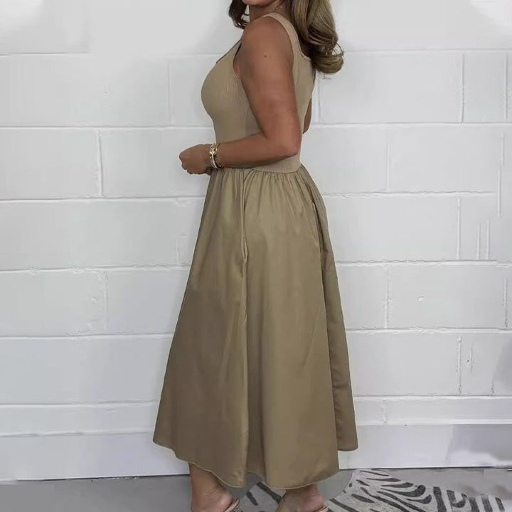 Cristiana - Sleeveless Dress With Square Neckline