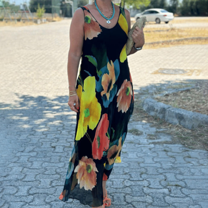 Marjo - Soft Sleeveless Floral Dress