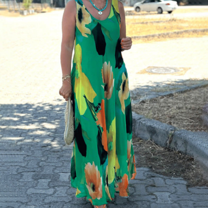 Marjo - Soft Sleeveless Floral Dress