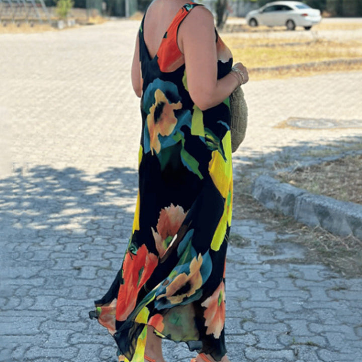 Marjo - Soft Sleeveless Floral Dress