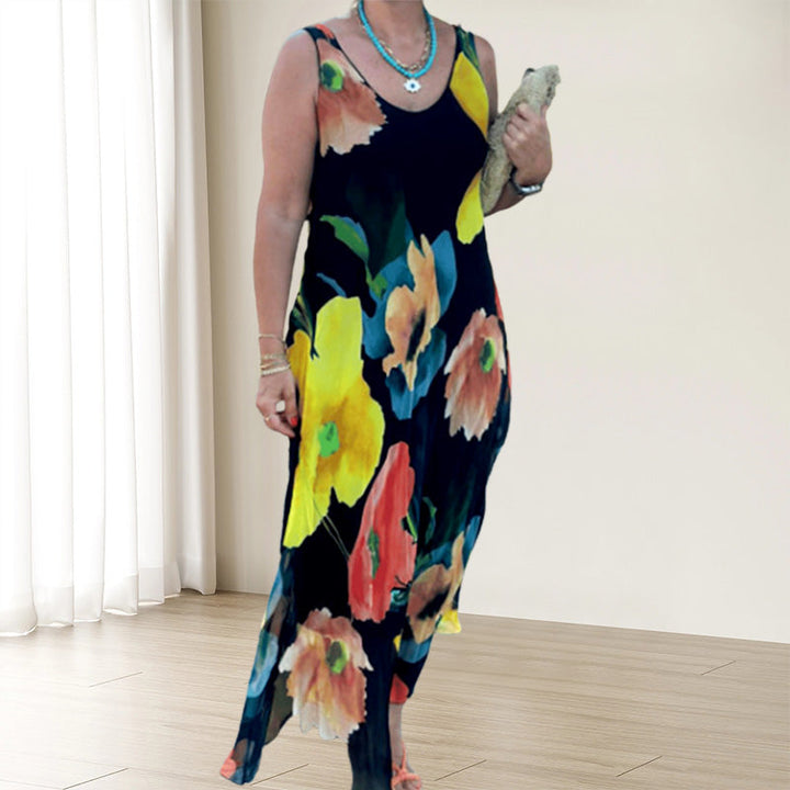 Marjo - Soft Sleeveless Floral Dress