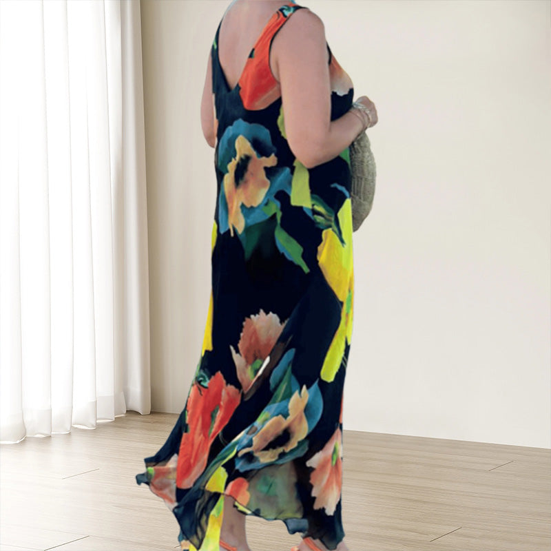 Marjo - Soft Sleeveless Floral Dress