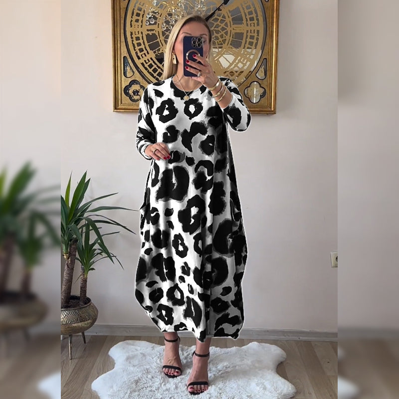 Kynthia - Elegant Long-Sleeved Dress