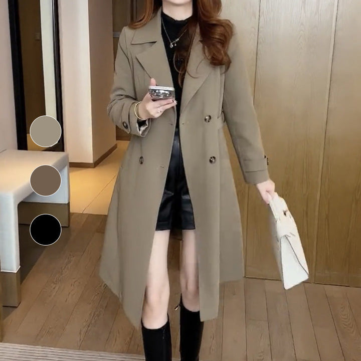 Leicy - Elegant Warm Trench Coat