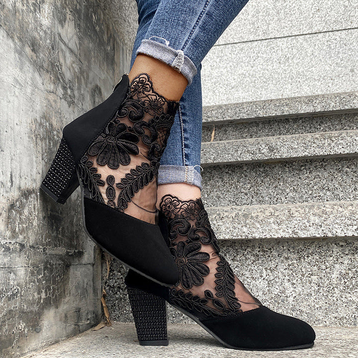 Janneke - Elegant Lace High Heel Shoes
