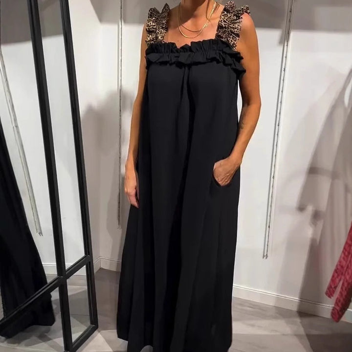 Fiola - Casual Sleeveless Maxi Dress with Pockets