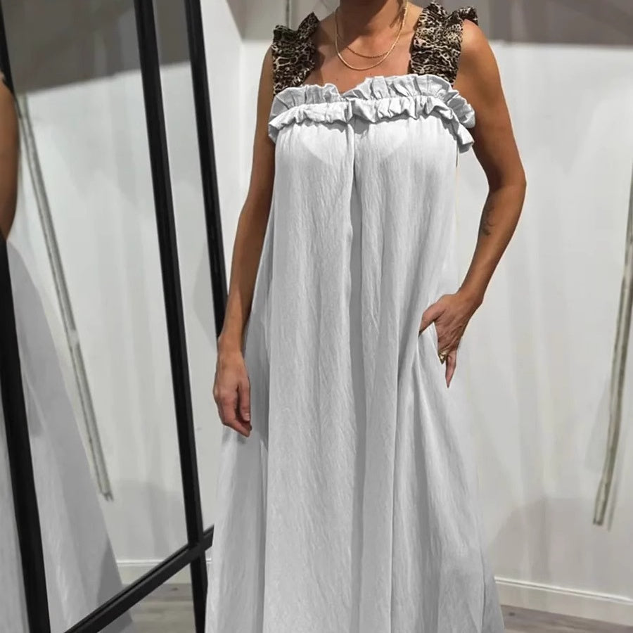 Fiola - Casual Sleeveless Maxi Dress with Pockets