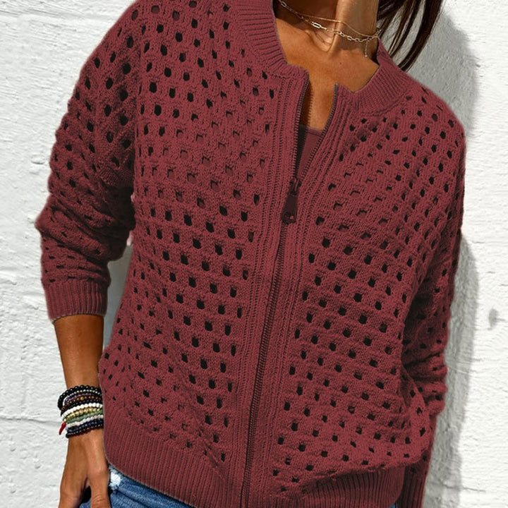 Kelsey - Knitted Jacket With Zipper