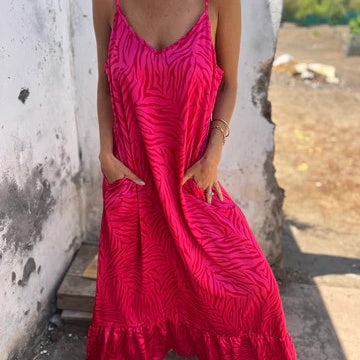 Timera - Striped And Printed Maxi Dress